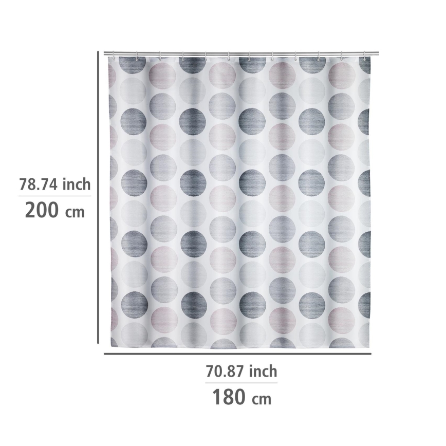 WENKO 25750100 - Cortina de duche 180x200 cm multicolorida