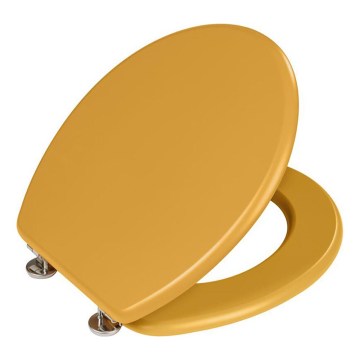 WENKO 25792100 - Assento para WC PRIMA 37x41 cm amarelo/prateado