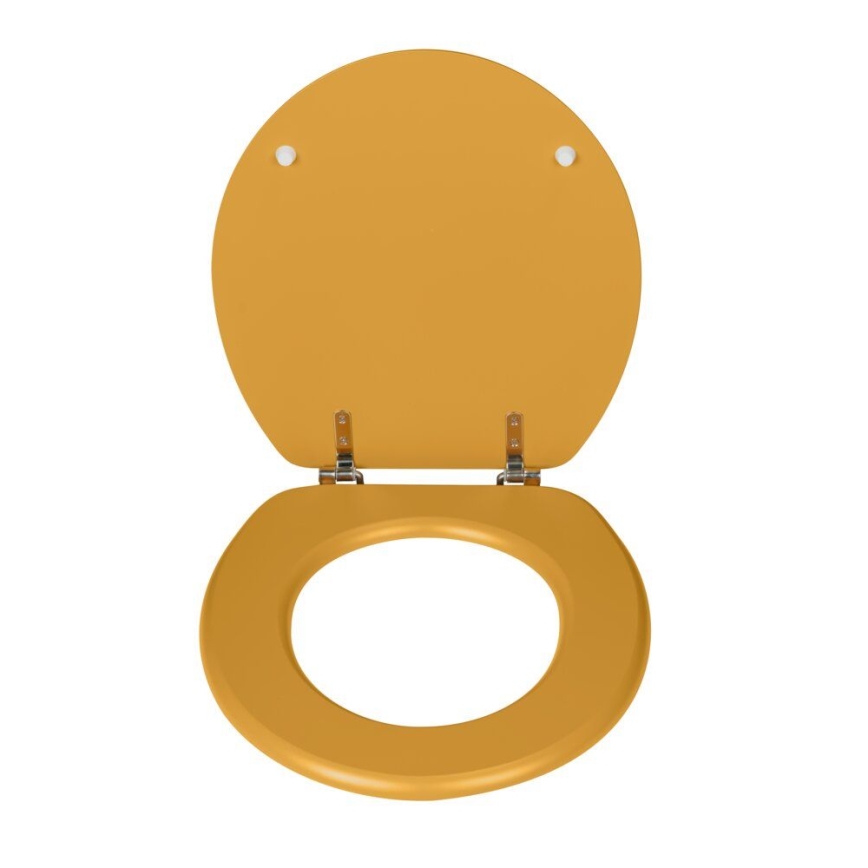 WENKO 25792100 - Assento para WC PRIMA 37x41 cm amarelo/prateado
