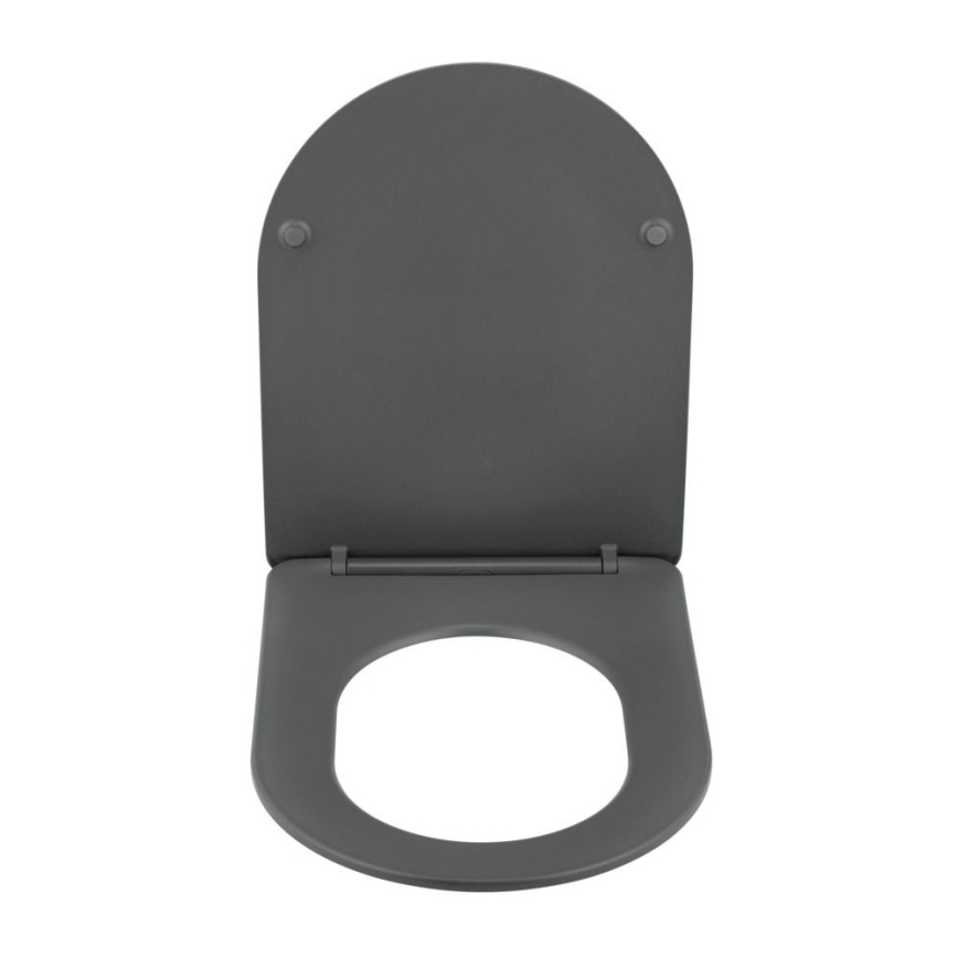 WENKO 26030100 - Assento sanitário GALATI 46x36 cm antracite