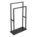 WENKO 26056100 - Toalheiro de pé RIVALTA 46x80 cm aço inoxidável/preto