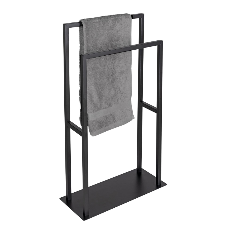 WENKO 26056100 - Toalheiro de pé RIVALTA 46x80 cm aço inoxidável/preto