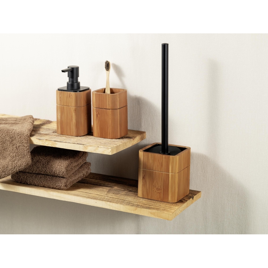 WENKO 26101100 - Suporte para escovas de dentes SERRO 7,5x11 cm castanho