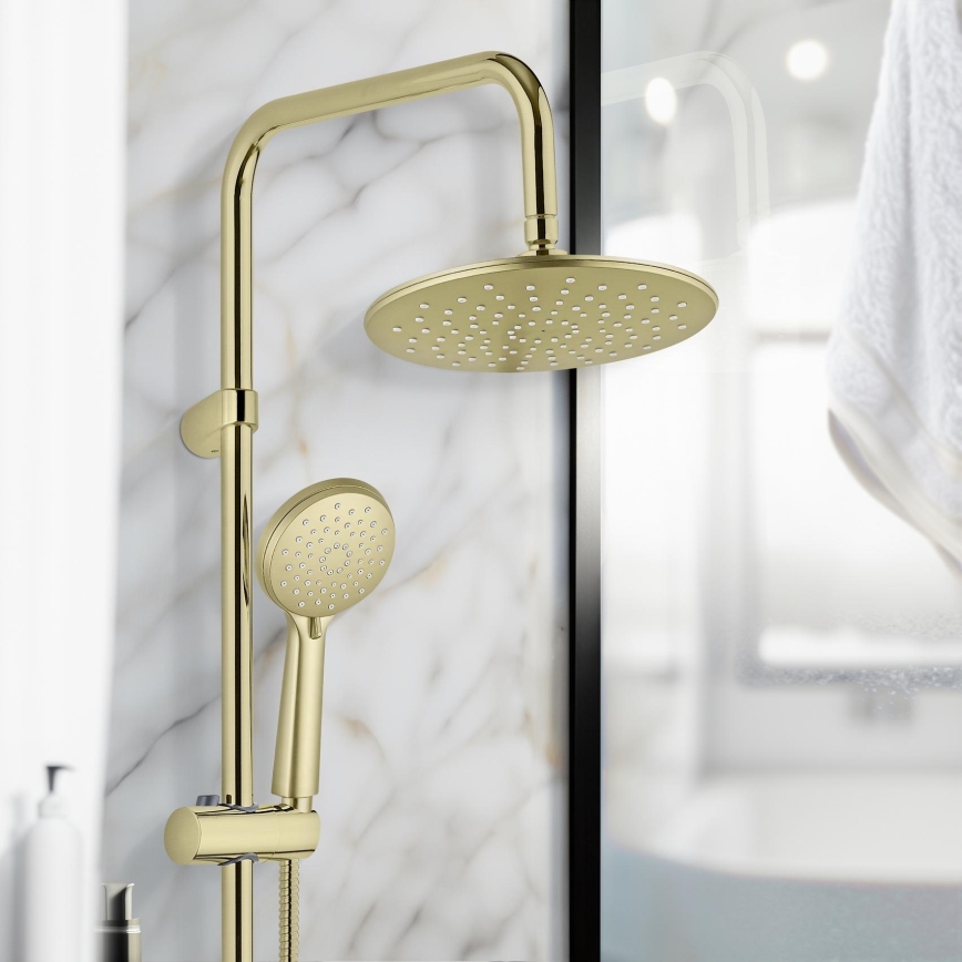 WENKO 26182100 - Sistema de duche YOUNG LINE 101 cm dourado