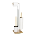 WENKO 26214100 - Conjunto para WC RIVALTA 18x70 cm castanho/branco