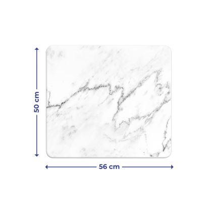 WENKO 2712929500 - Tábua ABDECKPLATTE - NEUTRO 56x50 cm multicolorida/transparente