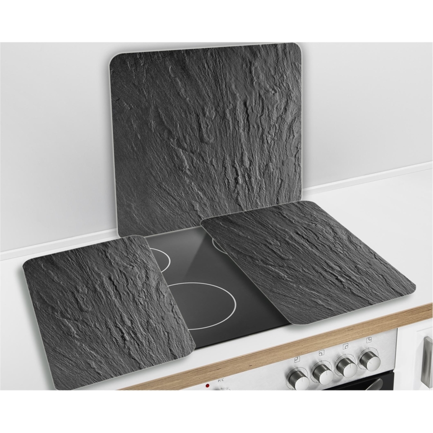 WENKO 2712984500 - Placa ABDECKPLATTE - NEUTRAL 56x50 cm preto/transparente