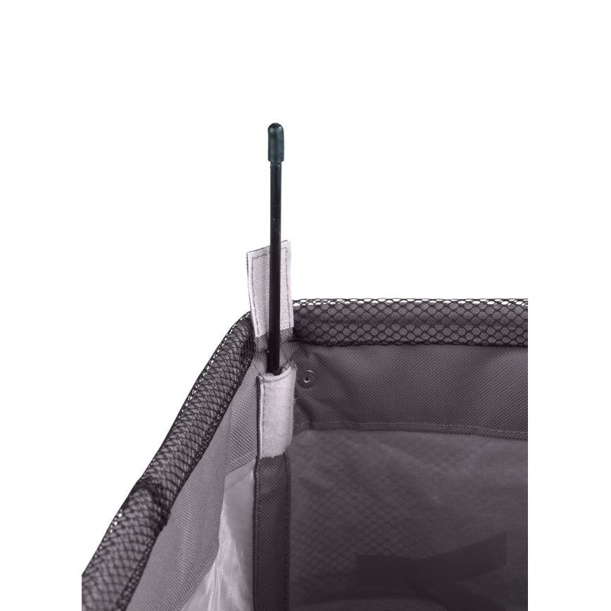 WENKO 3450112100 - Cesto para roupa QUADRO 40x60 cm cinzento/preto