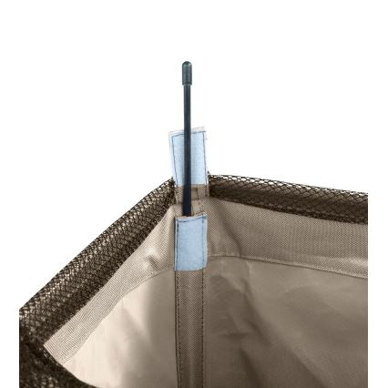 WENKO 3450113100 - Cesto para roupa CORNO 18,5x60 cm bege/preto