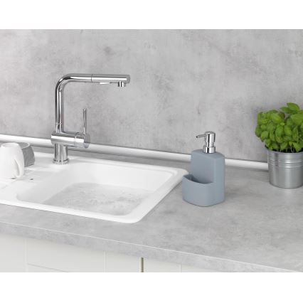 WENKO 3620116100 - Dispensador de sabão FESTIVAL 10x18 cm cinzento