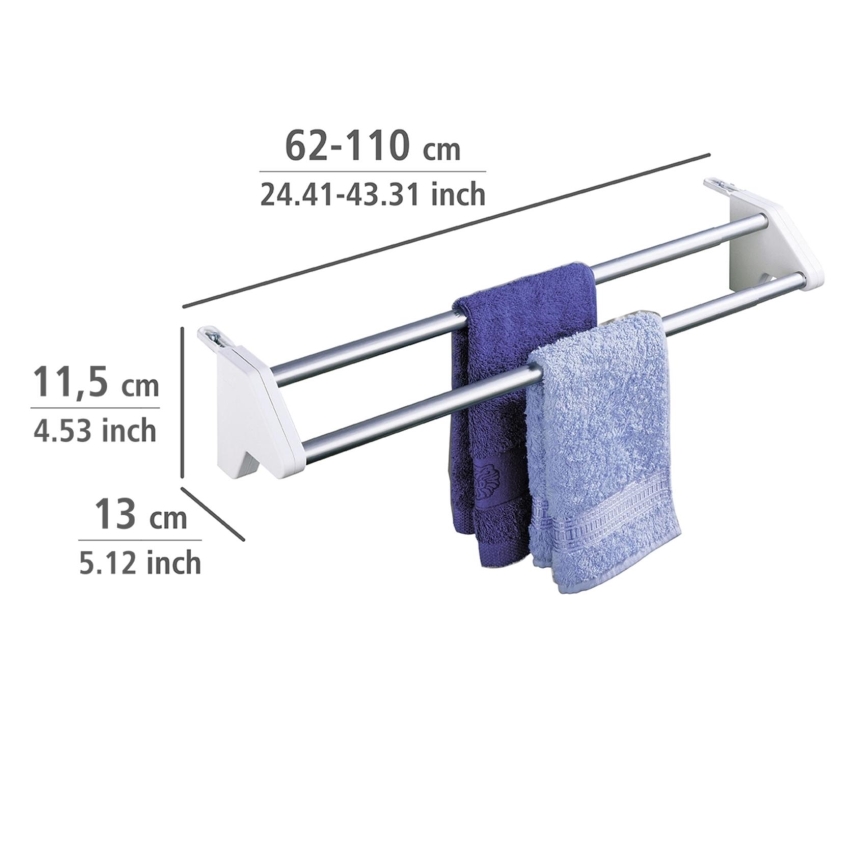 WENKO 3702100 - Suporte 13x11,5 cm prateado/branco