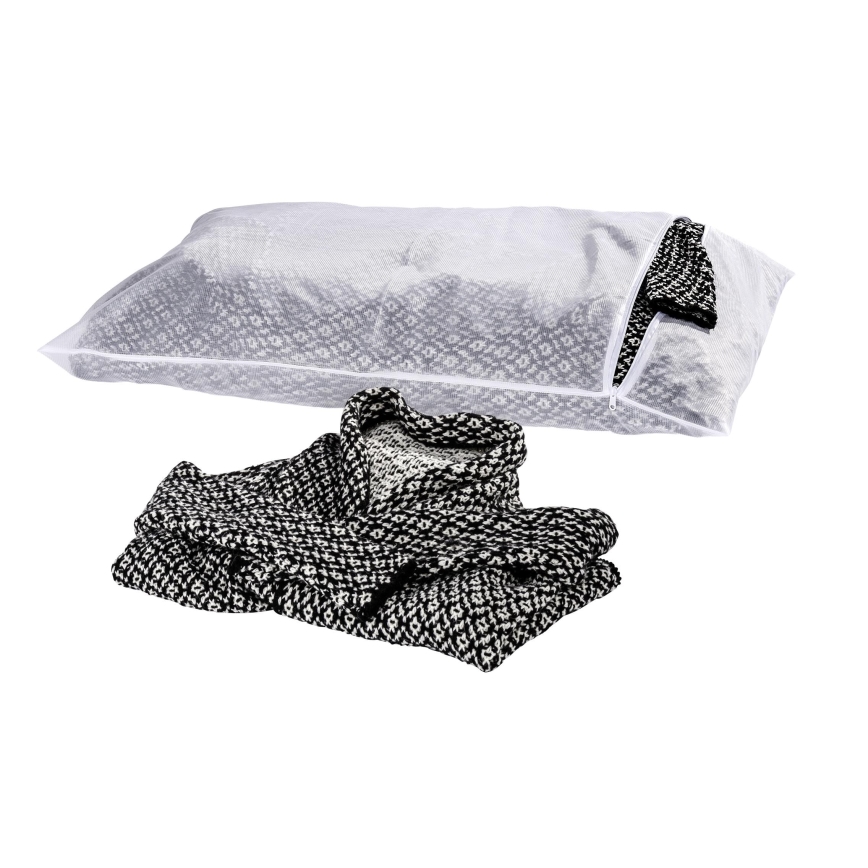 WENKO 3751900100 - Saco de lavagem para roupas 90 x 60 cm branco