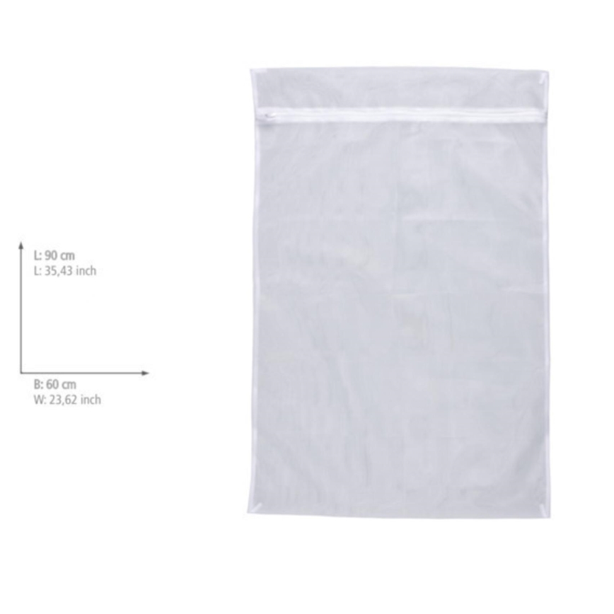WENKO 3751900100 - Saco de lavagem para roupas 90 x 60 cm branco