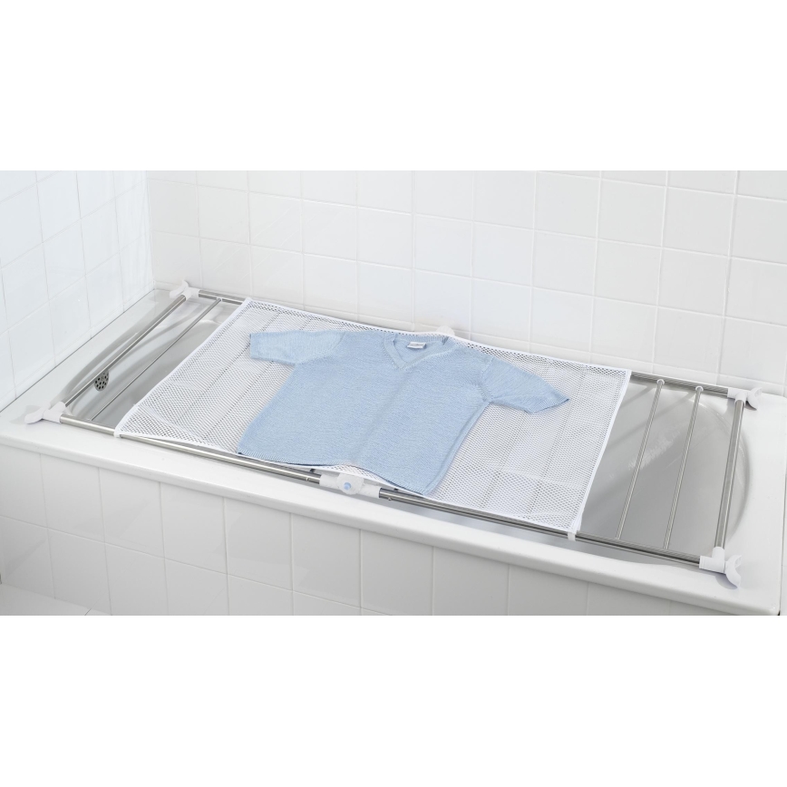 WENKO 3772020100 - Varal PROFI 65x150 cm aço inoxidável/prateado/branco