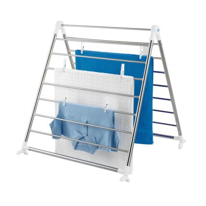 WENKO 3772020100 - Varal PROFI 65x150 cm aço inoxidável/prateado/branco