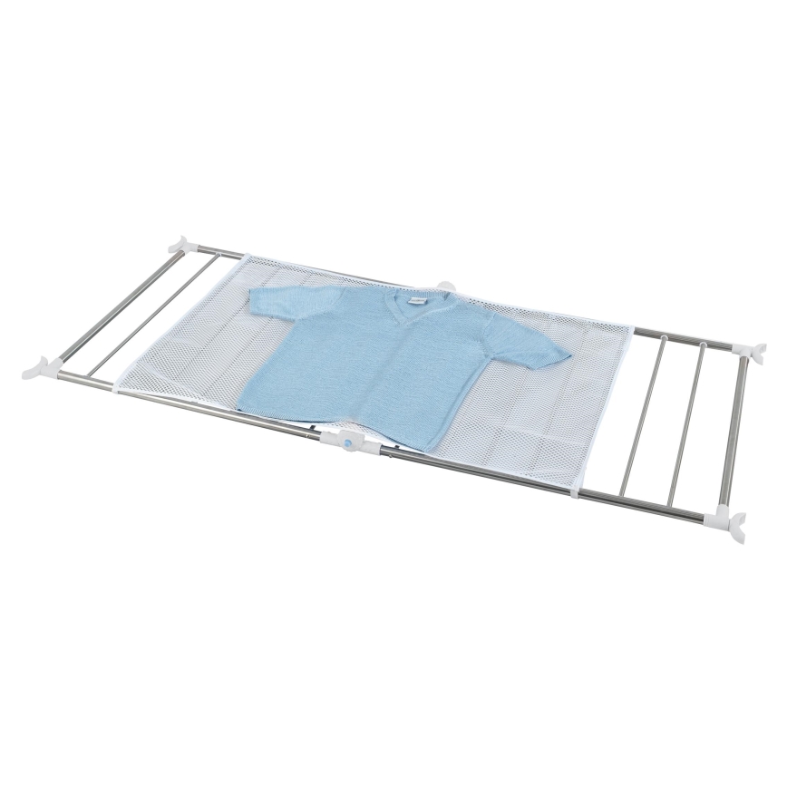 WENKO 3772020100 - Varal PROFI 65x150 cm aço inoxidável/prateado/branco