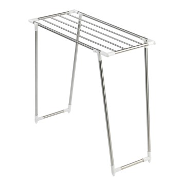 WENKO 3774020100 - Estendal de roupa PROFI SINGLE 87x79 cm inox/prateado/branco