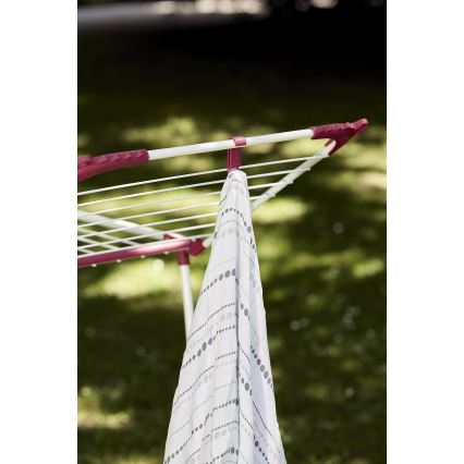 WENKO 3774021100 - Estendal de roupa SUMMER DRY 153x76 cm branco/rosa