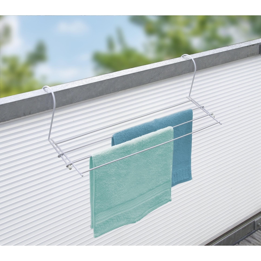 WENKO 3780010100 - Estendal de roupa 58x16 cm branco