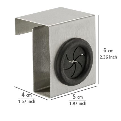 WENKO 4368060100 - Gancho PUSH 5x6 cm prateado/preto