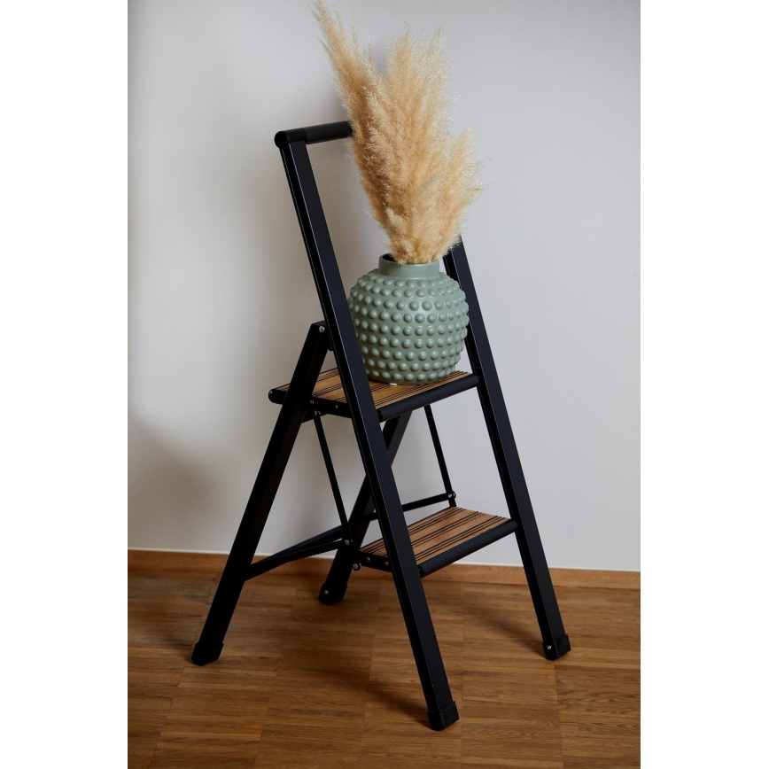 WENKO 50482100 - Escadote ALU-DESIGN 44x101 cm preto