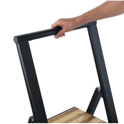 WENKO 50482100 - Escadote ALU-DESIGN 44x101 cm preto