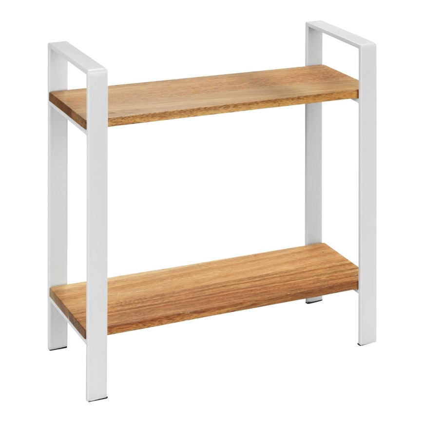 WENKO 53024100 - Prateleira LOUISA 32x33 cm branca/castanha