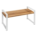 WENKO 53027100 - Prateleira LOUISA 40 x 20 cm branca/castanha