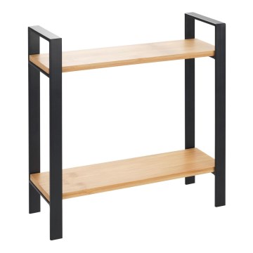 WENKO 53029100 - Prateleira LOU 32x33 cm preta/marrom