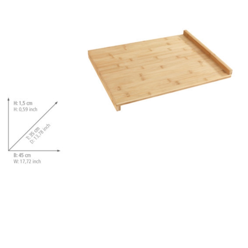 WENKO 53033100 - Tábua de cortar 45x35 cm castanha