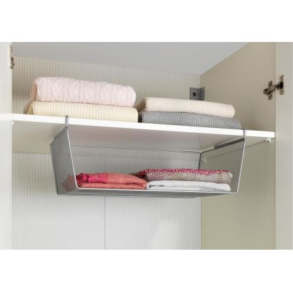 WENKO 53143100 - Cesto 49 x 28 cm prateado