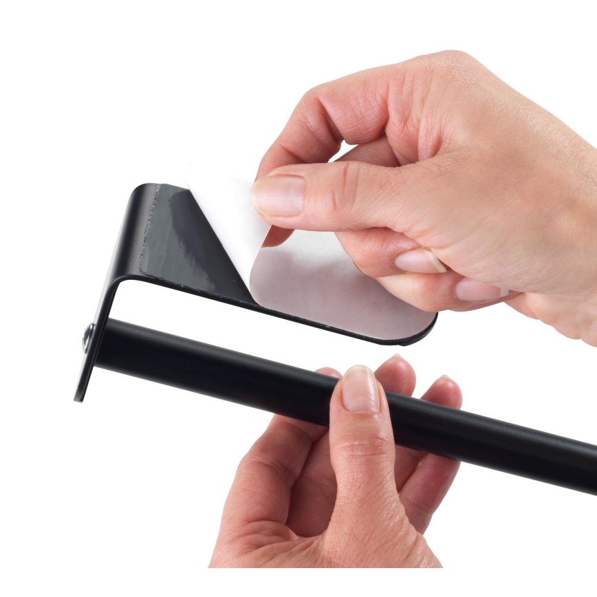 WENKO 53214100 - Suporte para rolo NIO 27,5x7 cm preto