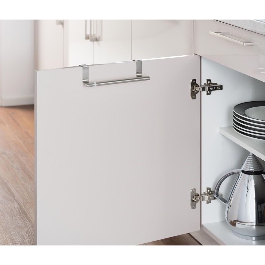 WENKO 53245100 - Porta-toalhas TELESCOPE 7x6 cm prateado/preto