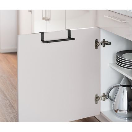 WENKO 53246100 - Suporte para toalhas 7x6 cm aço inoxidável/preto