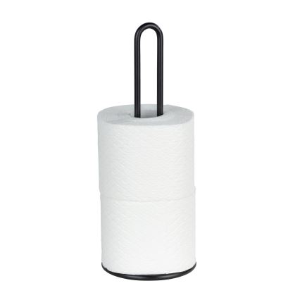 WENKO 53256100 - Suporte para toalhas de cozinha 12,5x32,5 cm, preto