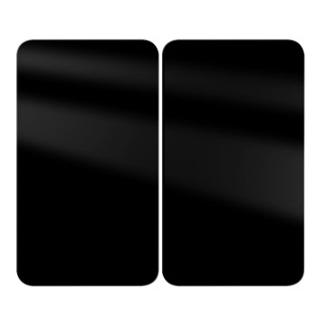 WENKO 53898100 - Placa de cobertura 52x30 cm preta/cinzenta/transparente