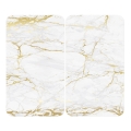 WENKO 53901100 - Tampa para fogão 30x52 cm branco/cinza/transparente