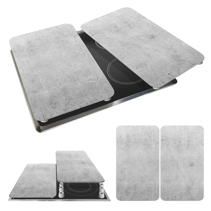 WENKO 53906100 - Tampa para placa de cozinha 30x52 cm cinzento/transparente