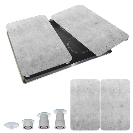 WENKO 53906100 - Tampa para placa de cozinha 30x52 cm cinzento/transparente