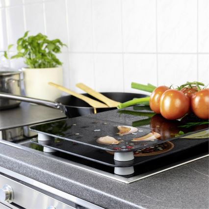 WENKO 53907100 - Tampa para cooktop 30x52 cm multicolorida/cinza/transparente