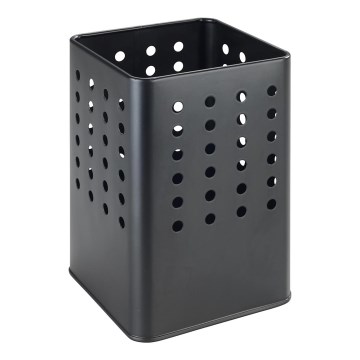 WENKO 54017100 - Suporte para talheres SILIO 11,5x16,5 cm preto