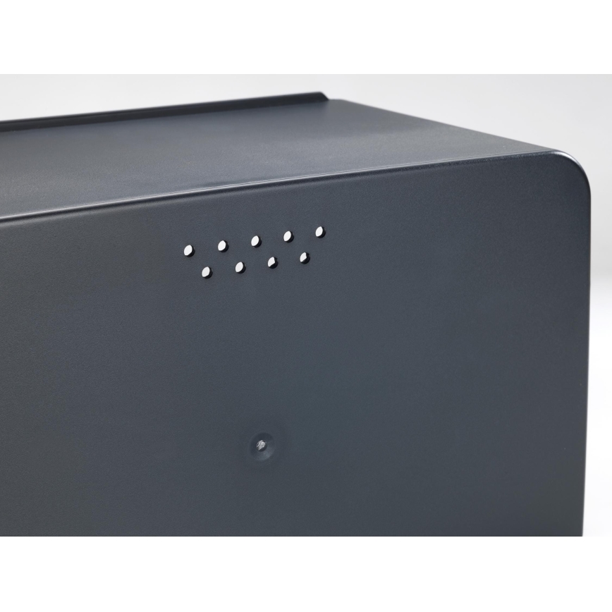 WENKO 54098100 - Caixa para pão KUBO 35x26,5 cm preto/castanho