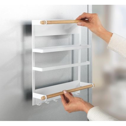 WENKO 54113100 - Organizador MAGNA 33x34 cm branco/marrom/preto