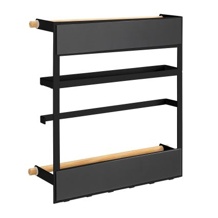 WENKO 54114100 - Organizador MAGNA 33x34 cm preto/castanho