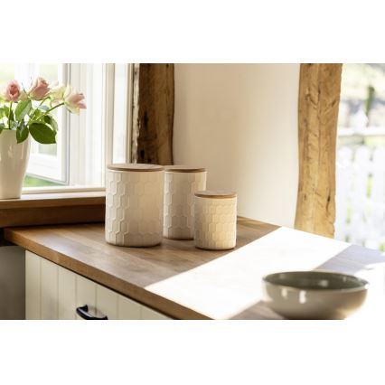 WENKO 54222100 - Caixa MAYA 13x17 cm branca/marrom