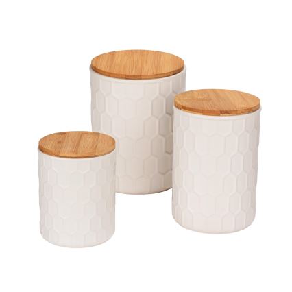 WENKO 54222100 - Caixa MAYA 13x17 cm branca/marrom