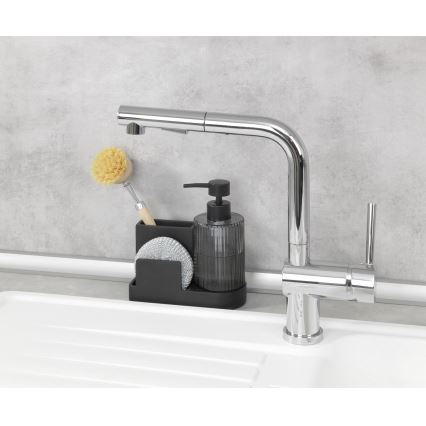 WENKO 54654100 - Organizador PINA 16x17 cm preto