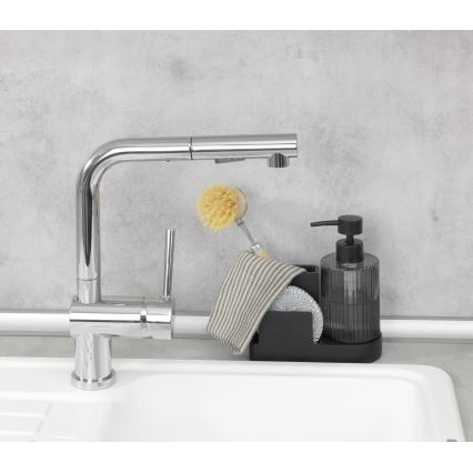 WENKO 54654100 - Organizador PINA 16x17 cm preto