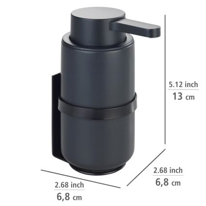 WENKO 54657100 - Dispensador de sabão WOYA 250 ml preto