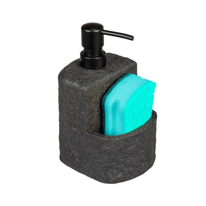 WENKO 54667100 - Dispensador de sabão FESTIVAL 10,5x18 cm preto